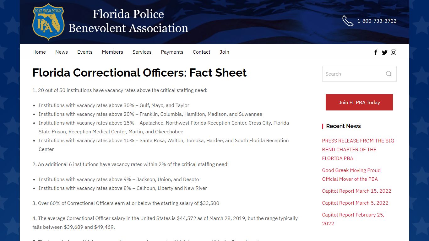 State Corrections Chapter – Florida PBA